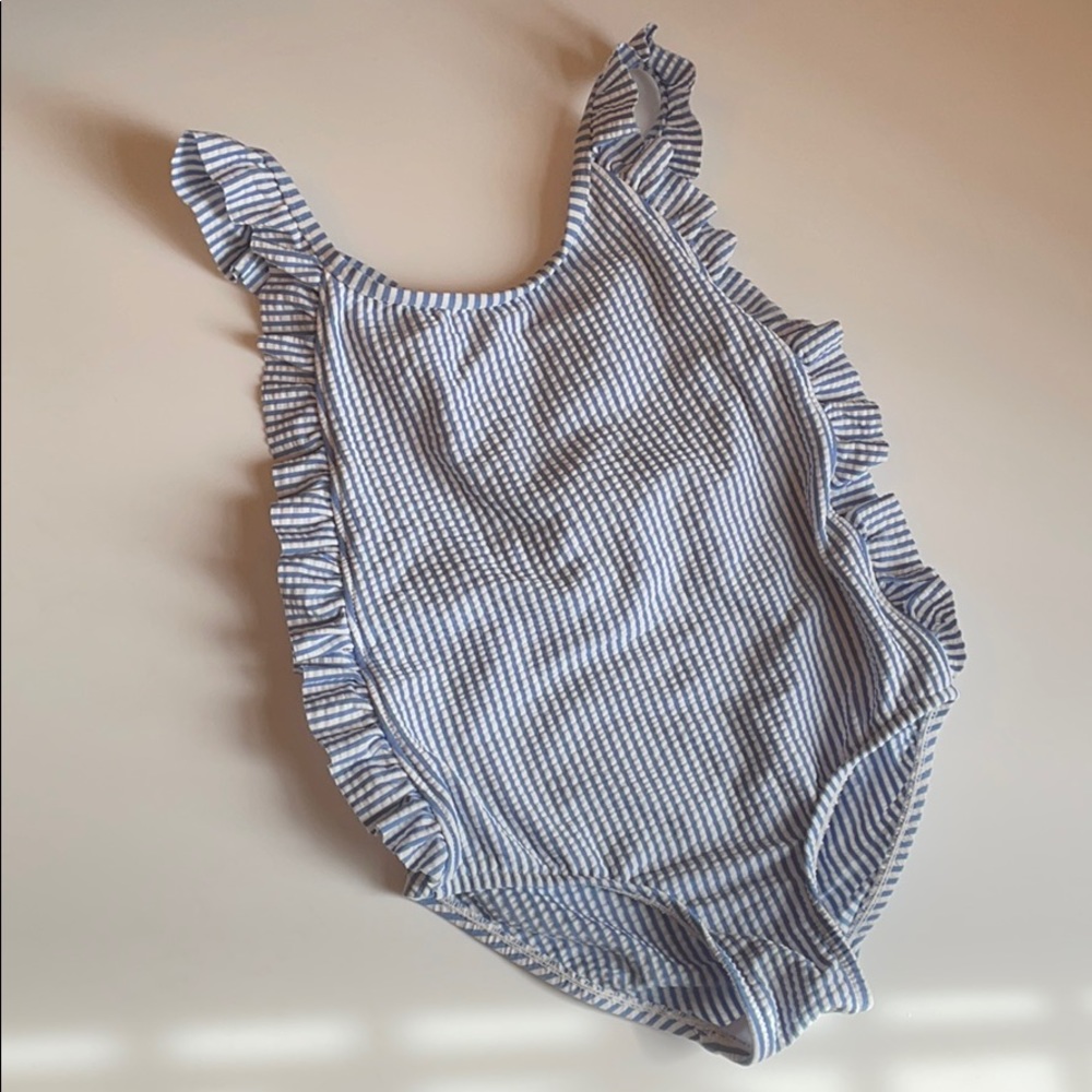 Zara Seersucker Swimsuit, 2-3 years